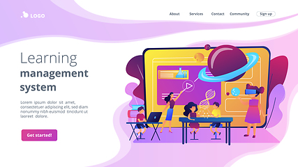 Image showing Smart spaces concept landing page