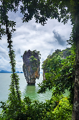 Image showing Ko tapu island in Phang Nga Bay, Thailand