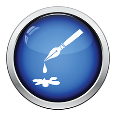 Image showing Fountain pen with blot icon