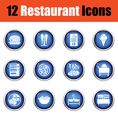 Image showing Restaurant icon set. 