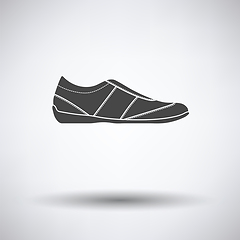 Image showing Man casual shoe icon
