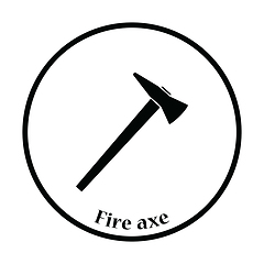 Image showing Fire axe icon