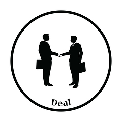 Image showing Icon of Meeting businessmen