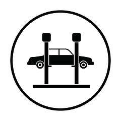 Image showing Car lift icon