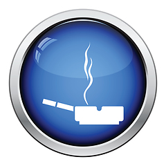 Image showing Cigarette in an ashtray icon