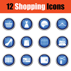 Image showing Shopping icon set. 