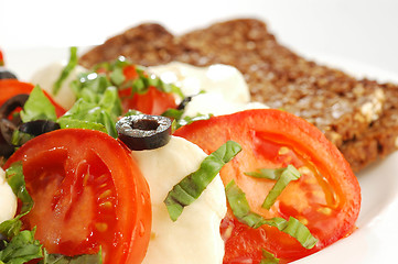 Image showing Tomatoes with mozzarela