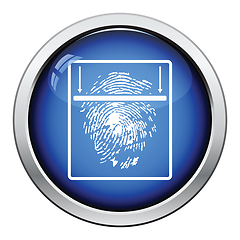 Image showing Fingerprint scan icon