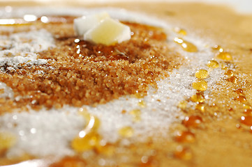 Image showing Sugar and honey