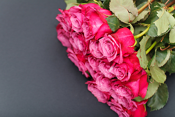 Image showing pink roses isolated on white