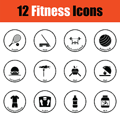 Image showing Fitness icon set