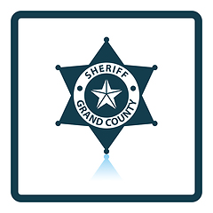 Image showing Sheriff badge icon