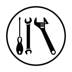 Image showing Wrench and screwdriver icon