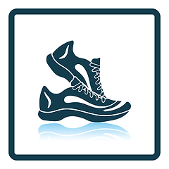 Image showing Icon of Fitness sneakers