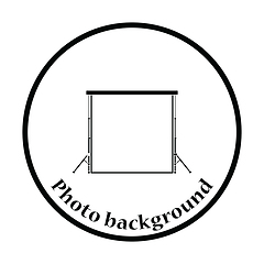 Image showing Icon of studio photo background