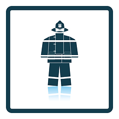 Image showing Fire service uniform icon