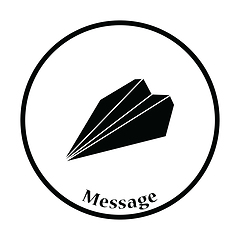 Image showing Paper plane icon