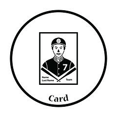 Image showing Baseball card icon