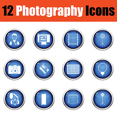 Image showing Photography icon set. 
