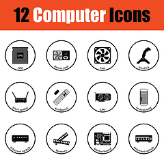 Image showing Set of computer icons