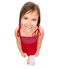 Image showing Portrait of a happy little girl