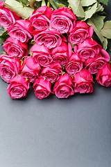 Image showing pink roses isolated on white