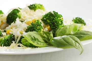 Image showing Broccoli and rice