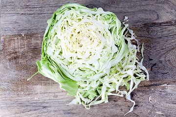 Image showing Sliced cabbage