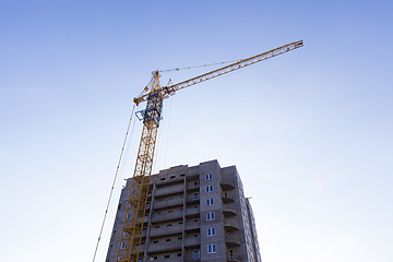 Image showing Construction crane, close-up