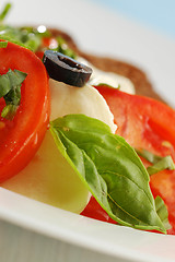 Image showing Tomatoes with mozzarela