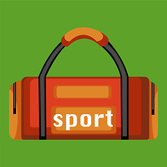 Image showing Sports Bag vector color illustration.