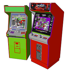 Image showing Common videogames vector or color illustration