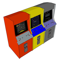 Image showing A videogame vector or color illustration