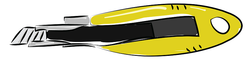 Image showing Yellow rocketillustration vector on white background