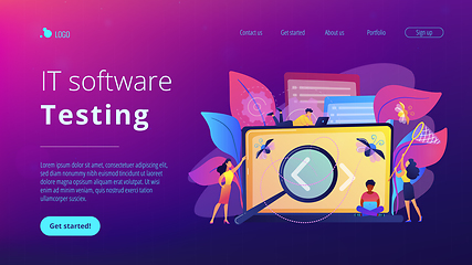 Image showing Software testing it concept vector illustration
