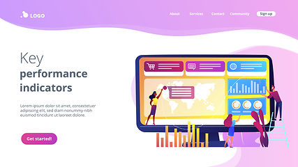 Image showing Dashboard service concept landing page.