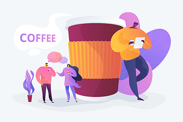Image showing Coffee break concept vector illustration