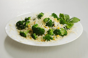 Image showing Broccoli and rice