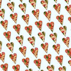 Image showing Card for Saint Valentine\'s Day. Modern design, pattern, background or wallpaper