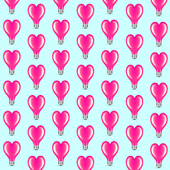 Image showing Card for Saint Valentine\'s Day. Modern design, pattern, background or wallpaper