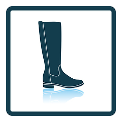 Image showing Autumn woman boot icon