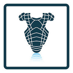 Image showing Baseball chest protector icon