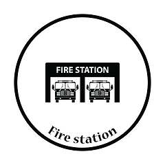 Image showing Fire station icon
