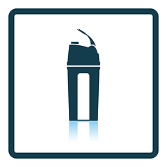 Image showing Fitness bottle icon