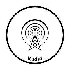 Image showing Radio antenna icon