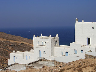 Image showing White houses in Mykonos