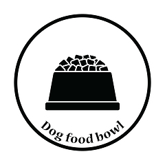 Image showing Dog food bowl icon