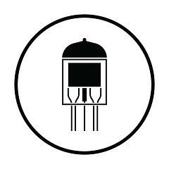 Image showing Electronic vacuum tube icon