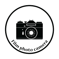 Image showing Icon of retro film photo camera