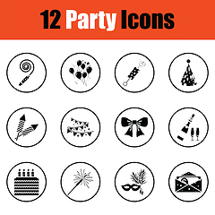 Image showing Set of celebration icons